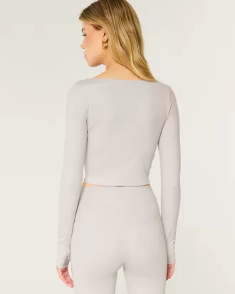 Gilly Hicks Active Recharge Square-Neck Top,Gilly Hicks Active Recharge Square-Neck Top Gilly Hicks Active Recharge Square-Neck Top,Gilly Hicks Active Recharge Square-Neck Top