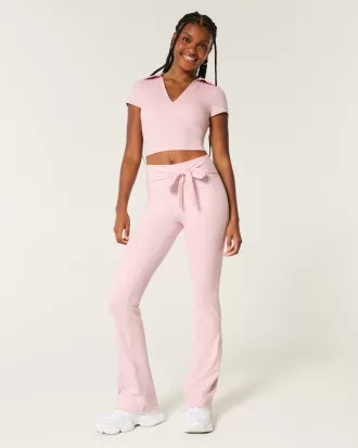 Gilly Hicks Active Recharge Tie-Waist Boot Pants,Gilly Hicks Active Recharge Tie-Waist Boot Pants