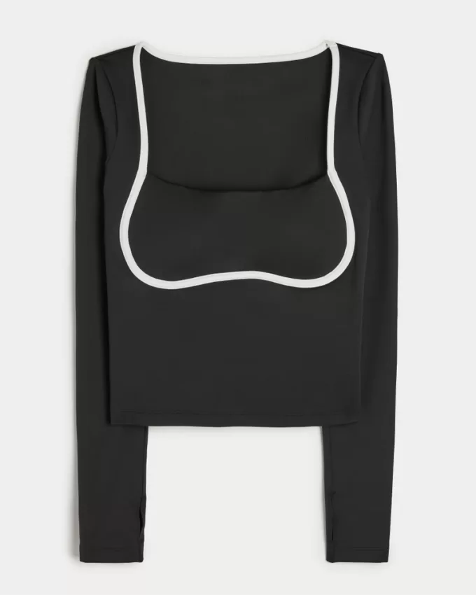 Gilly Hicks Active Recharge Under-Bust Long-Sleeve Top,Gilly Hicks Active Recharge Under-Bust Long-Sleeve Top Gilly Hicks Active Recharge Under-Bust Long-Sleeve Top,Gilly Hicks Active Recharge Under-Bust Long-Sleeve Top