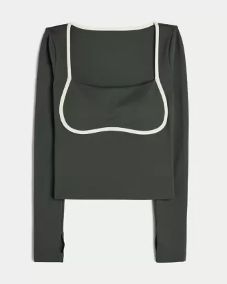 Gilly Hicks Active Recharge Under-Bust Long-Sleeve Top,Gilly Hicks Active Recharge Under-Bust Long-Sleeve Top Gilly Hicks Active Recharge Under-Bust Long-Sleeve Top,Gilly Hicks Active Recharge Under-Bust Long-Sleeve Top