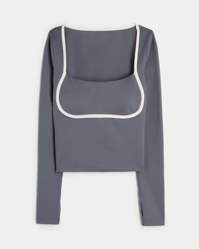 Gilly Hicks Active Recharge Under-Bust Long-Sleeve Top,Gilly Hicks Active Recharge Under-Bust Long-Sleeve Top Gilly Hicks Active Recharge Under-Bust Long-Sleeve Top,Gilly Hicks Active Recharge Under-Bust Long-Sleeve Top