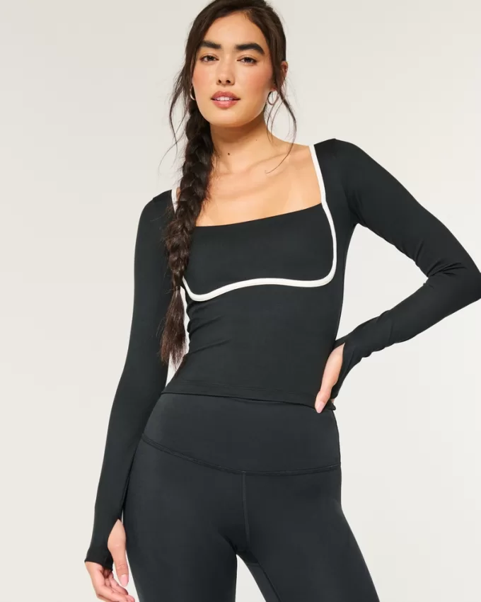 Gilly Hicks Active Recharge Under-Bust Long-Sleeve Top,Gilly Hicks Active Recharge Under-Bust Long-Sleeve Top Gilly Hicks Active Recharge Under-Bust Long-Sleeve Top,Gilly Hicks Active Recharge Under-Bust Long-Sleeve Top