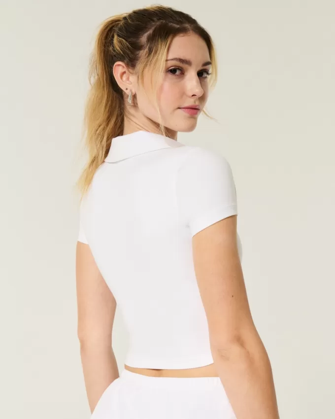 Gilly Hicks Active Short-Sleeve Polo,Gilly Hicks Active Short-Sleeve Polo