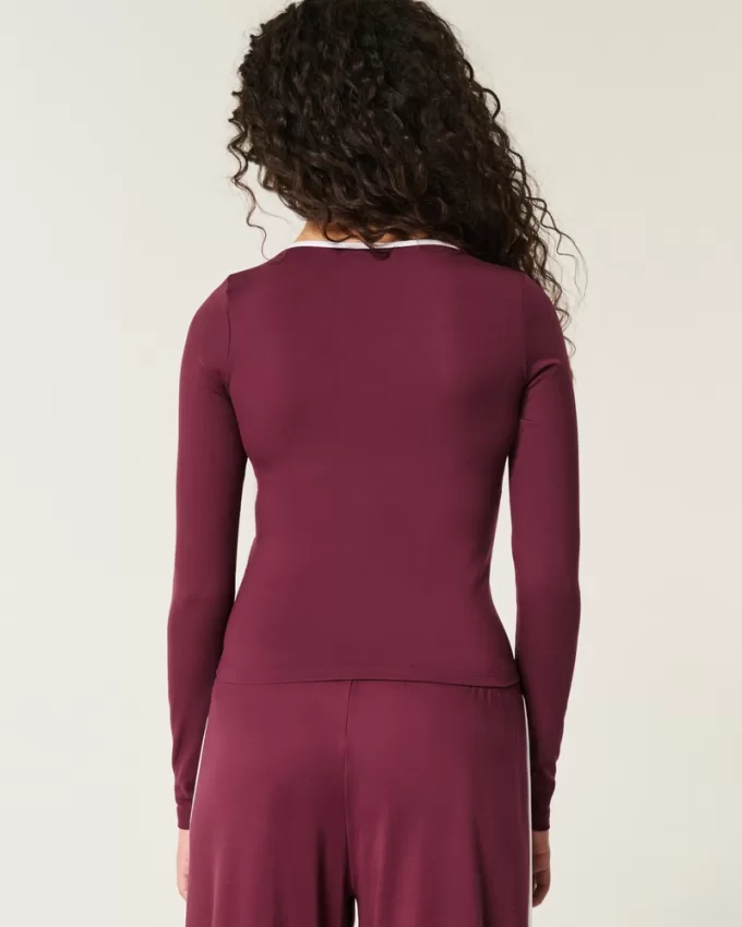 Gilly Hicks Active Tipped Wrap Top,Gilly Hicks Active Tipped Wrap Top Gilly Hicks Active Tipped Wrap Top,Gilly Hicks Active Tipped Wrap Top