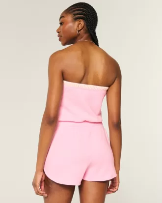 Gilly Hicks Cozy Strapless Waffle Onesie,Gilly Hicks Cozy Strapless Waffle Onesie