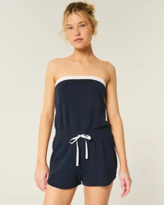 Gilly Hicks Cozy Strapless Waffle Onesie,Gilly Hicks Cozy Strapless Waffle Onesie