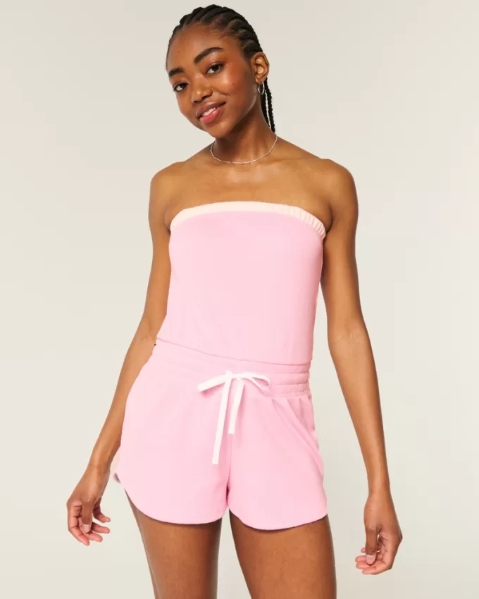 Gilly Hicks Cozy Strapless Waffle Onesie,Gilly Hicks Cozy Strapless Waffle Onesie Gilly Hicks Cozy Strapless Waffle Onesie,Gilly Hicks Cozy Strapless Waffle Onesie