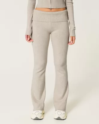 Gilly Hicks Cozy Sweater-Knit Foldover Waist Boot Pants,Gilly Hicks Cozy Sweater-Knit Foldover Waist Boot Pants