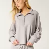 Gilly Hicks Cozy Waffle Quarter-Zip Top,Gilly Hicks Cozy Waffle Quarter-Zip Top Gilly Hicks Cozy Waffle Quarter-Zip Top,Gilly Hicks Cozy Waffle Quarter-Zip Top