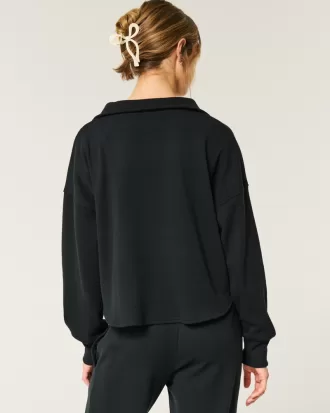 Gilly Hicks Cozy Waffle Quarter-Zip Top,Gilly Hicks Cozy Waffle Quarter-Zip Top Gilly Hicks Cozy Waffle Quarter-Zip Top,Gilly Hicks Cozy Waffle Quarter-Zip Top