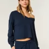 Gilly Hicks Off-the-Shoulder V-Neck Waffle Top,Gilly Hicks Off-the-Shoulder V-Neck Waffle Top Gilly Hicks Off-the-Shoulder V-Neck Waffle Top,Gilly Hicks Off-the-Shoulder V-Neck Waffle Top