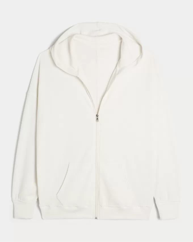 Gilly Hicks Oversized Waffle Zip-Up Hoodie,Gilly Hicks Oversized Waffle Zip-Up Hoodie Gilly Hicks Oversized Waffle Zip-Up Hoodie,Gilly Hicks Oversized Waffle Zip-Up Hoodie
