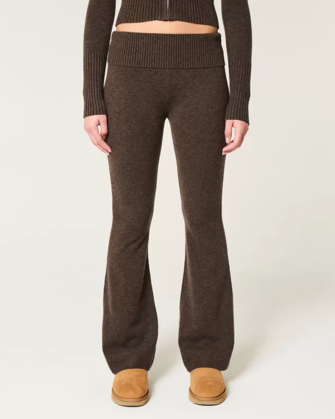 Gilly Hicks Sweater-Knit Foldover Waist Flare Pants,Gilly Hicks Sweater-Knit Foldover Waist Flare Pants Gilly Hicks Sweater-Knit Foldover Waist Flare Pants,Gilly Hicks Sweater-Knit Foldover Waist Flare Pants