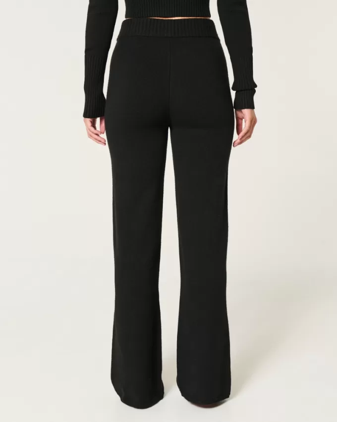 Gilly Hicks Sweater-Knit Straight Pants,Gilly Hicks Sweater-Knit Straight Pants