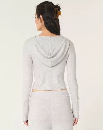 Gilly Hicks Sweater-Knit Zip-Up Hoodie,Gilly Hicks Sweater-Knit Zip-Up Hoodie Gilly Hicks Sweater-Knit Zip-Up Hoodie,Gilly Hicks Sweater-Knit Zip-Up Hoodie