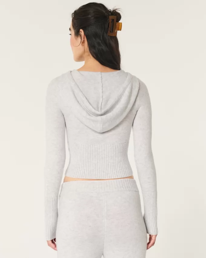 Gilly Hicks Sweater-Knit Zip-Up Hoodie,Gilly Hicks Sweater-Knit Zip-Up Hoodie Gilly Hicks Sweater-Knit Zip-Up Hoodie,Gilly Hicks Sweater-Knit Zip-Up Hoodie