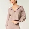 Gilly Hicks Sweater-Knit Zip-Up Hoodie,Gilly Hicks Sweater-Knit Zip-Up Hoodie