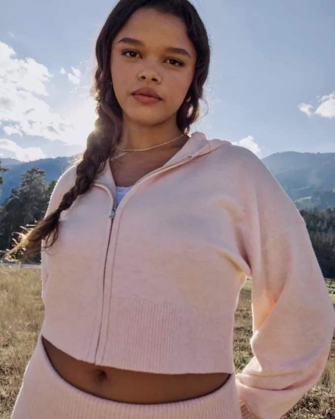 Gilly Hicks Sweater-Knit Zip-Up Hoodie,Gilly Hicks Sweater-Knit Zip-Up Hoodie Gilly Hicks Sweater-Knit Zip-Up Hoodie,Gilly Hicks Sweater-Knit Zip-Up Hoodie