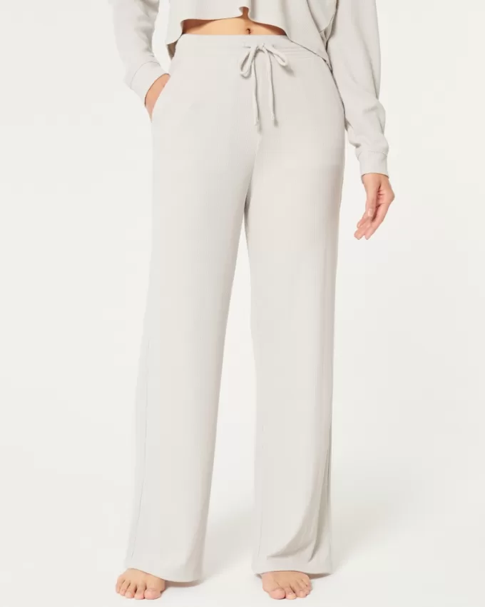 Gilly Hicks Waffle Wide-Leg Pants,Gilly Hicks Waffle Wide-Leg Pants Gilly Hicks Waffle Wide-Leg Pants,Gilly Hicks Waffle Wide-Leg Pants