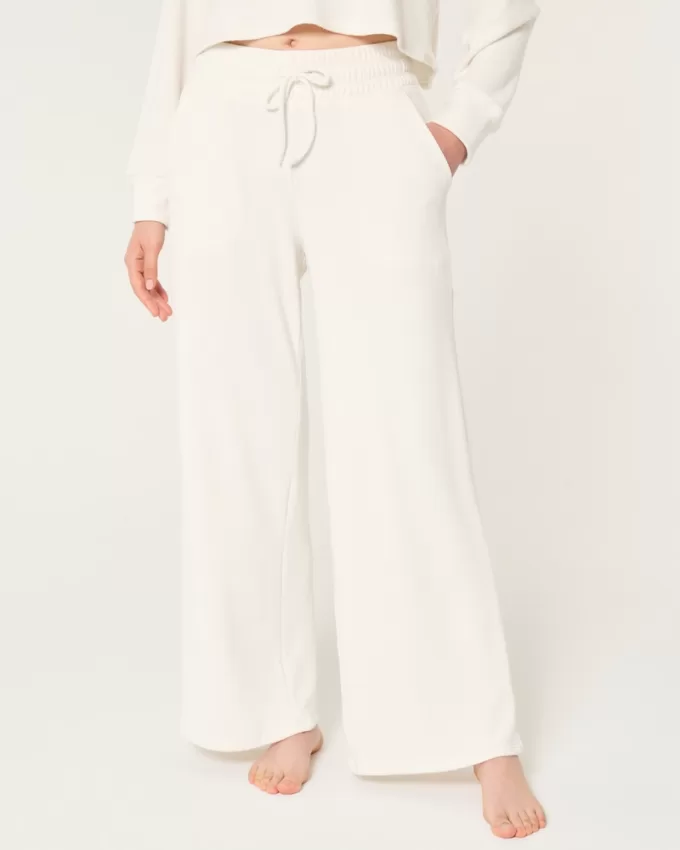 Gilly Hicks Waffle Wide-Leg Pants,Gilly Hicks Waffle Wide-Leg Pants Gilly Hicks Waffle Wide-Leg Pants,Gilly Hicks Waffle Wide-Leg Pants