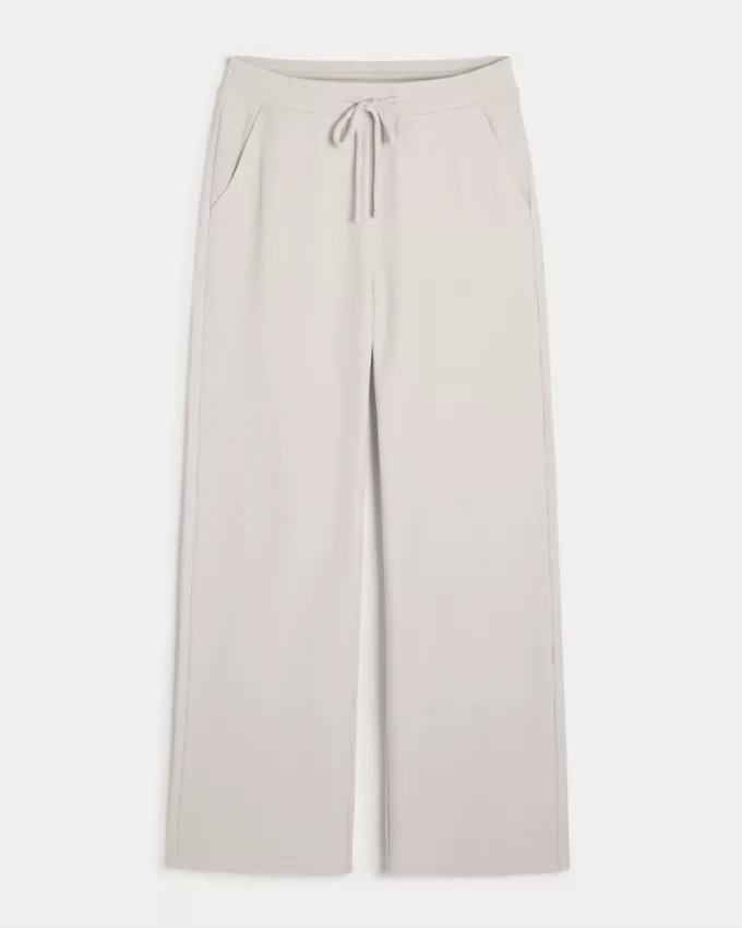 Gilly Hicks Waffle Wide-Leg Pants,Gilly Hicks Waffle Wide-Leg Pants Gilly Hicks Waffle Wide-Leg Pants,Gilly Hicks Waffle Wide-Leg Pants