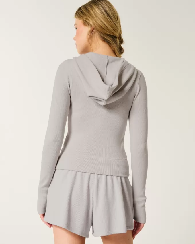 Gilly Hicks Waffle Zip-Up Hoodie,Gilly Hicks Waffle Zip-Up Hoodie Gilly Hicks Waffle Zip-Up Hoodie,Gilly Hicks Waffle Zip-Up Hoodie