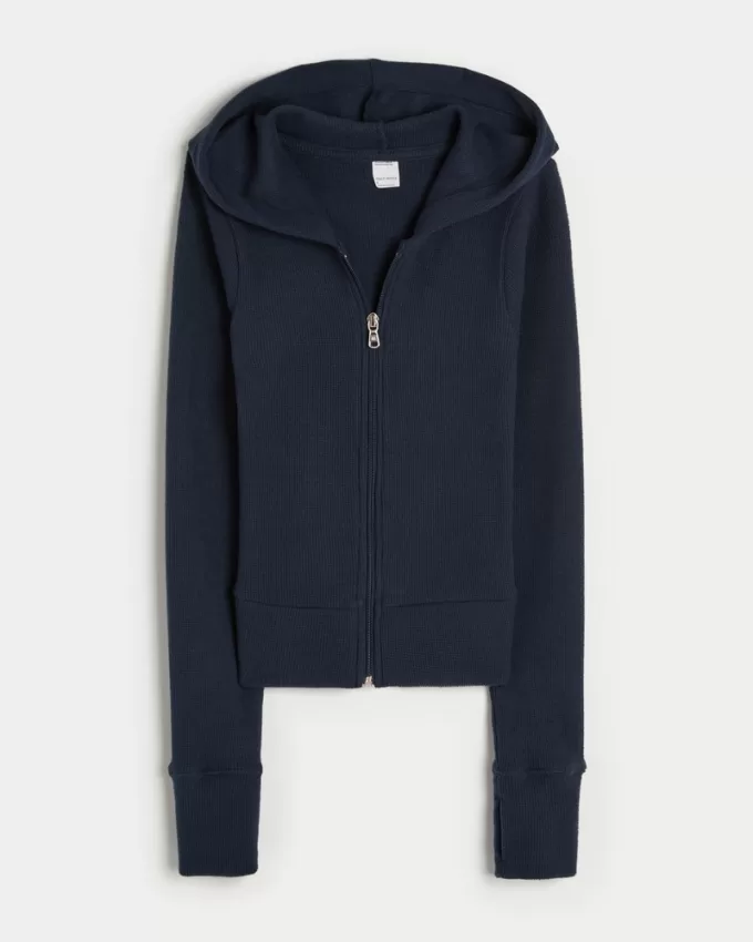Gilly Hicks Waffle Zip-Up Hoodie,Gilly Hicks Waffle Zip-Up Hoodie Gilly Hicks Waffle Zip-Up Hoodie,Gilly Hicks Waffle Zip-Up Hoodie