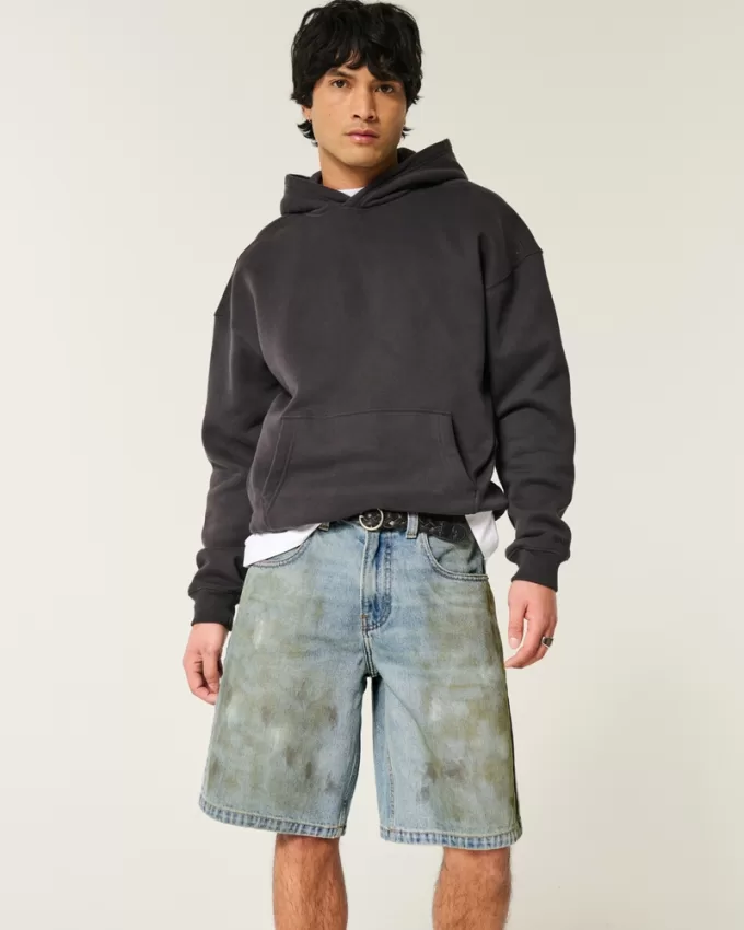 Greased Baggy Jean Shorts,Greased Baggy Jean Shorts Greased Baggy Jean Shorts,Greased Baggy Jean Shorts