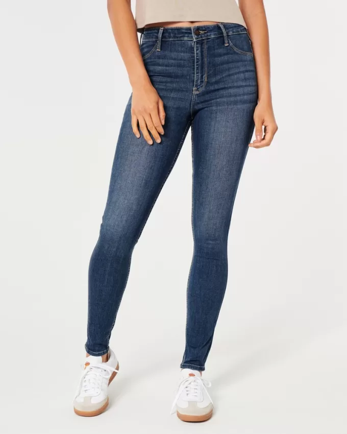 High-Rise Medium Wash Jean Leggings,High-Rise Medium Wash Jean Leggings High-Rise Medium Wash Jean Leggings,High-Rise Medium Wash Jean Leggings