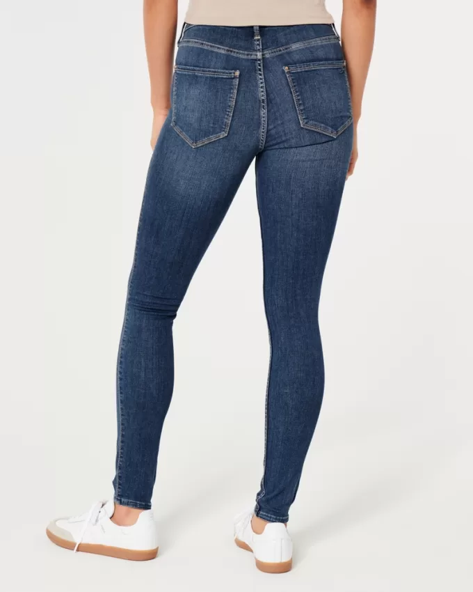 High-Rise Medium Wash Jean Leggings,High-Rise Medium Wash Jean Leggings High-Rise Medium Wash Jean Leggings,High-Rise Medium Wash Jean Leggings