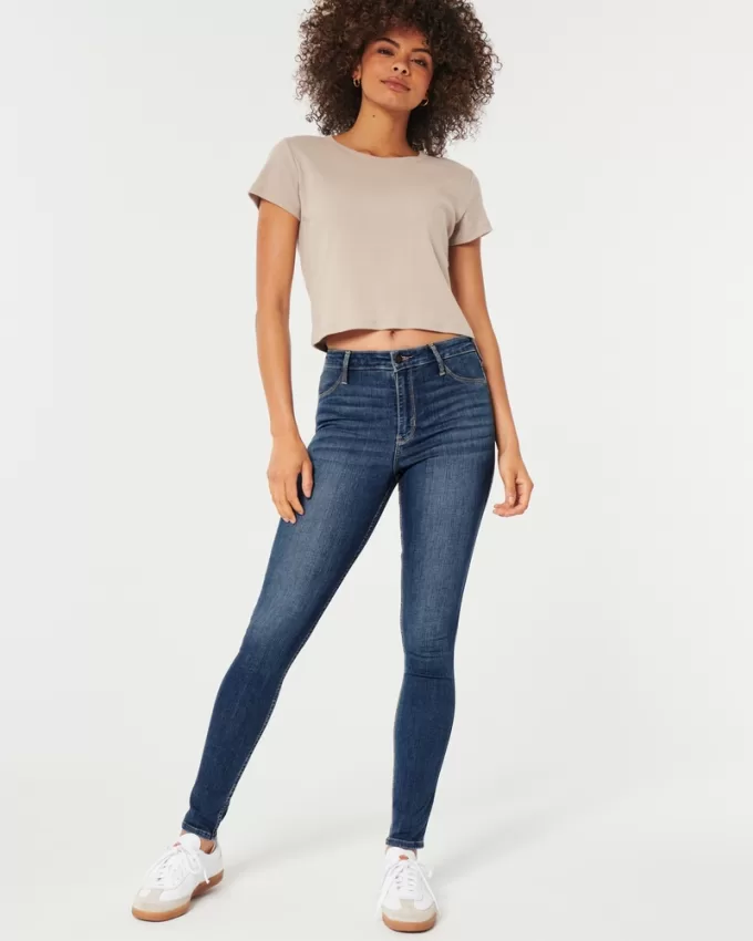 High-Rise Medium Wash Jean Leggings,High-Rise Medium Wash Jean Leggings High-Rise Medium Wash Jean Leggings,High-Rise Medium Wash Jean Leggings
