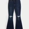 High-Rise Ripped Dark Wash Flare Jeans,High-Rise Ripped Dark Wash Flare Jeans High-Rise Ripped Dark Wash Flare Jeans,High-Rise Ripped Dark Wash Flare Jeans