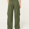 High-Rise Tencel Baggy Cargo Pants,High-Rise Tencel Baggy Cargo Pants