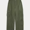 High-Rise Tencel Baggy Cargo Pants,High-Rise Tencel Baggy Cargo Pants