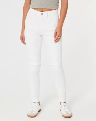 High-Rise White Super Skinny Jeans,High-Rise White Super Skinny Jeans