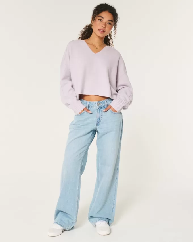 Hollister Comfy Cloud Boxy Notch-Neck Sweater,Hollister Comfy Cloud Boxy Notch-Neck Sweater Hollister Comfy Cloud Boxy Notch-Neck Sweater,Hollister Comfy Cloud Boxy Notch-Neck Sweater