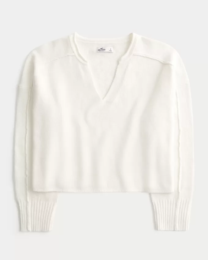 Hollister Comfy Cloud Boxy Notch-Neck Sweater,Hollister Comfy Cloud Boxy Notch-Neck Sweater Hollister Comfy Cloud Boxy Notch-Neck Sweater,Hollister Comfy Cloud Boxy Notch-Neck Sweater