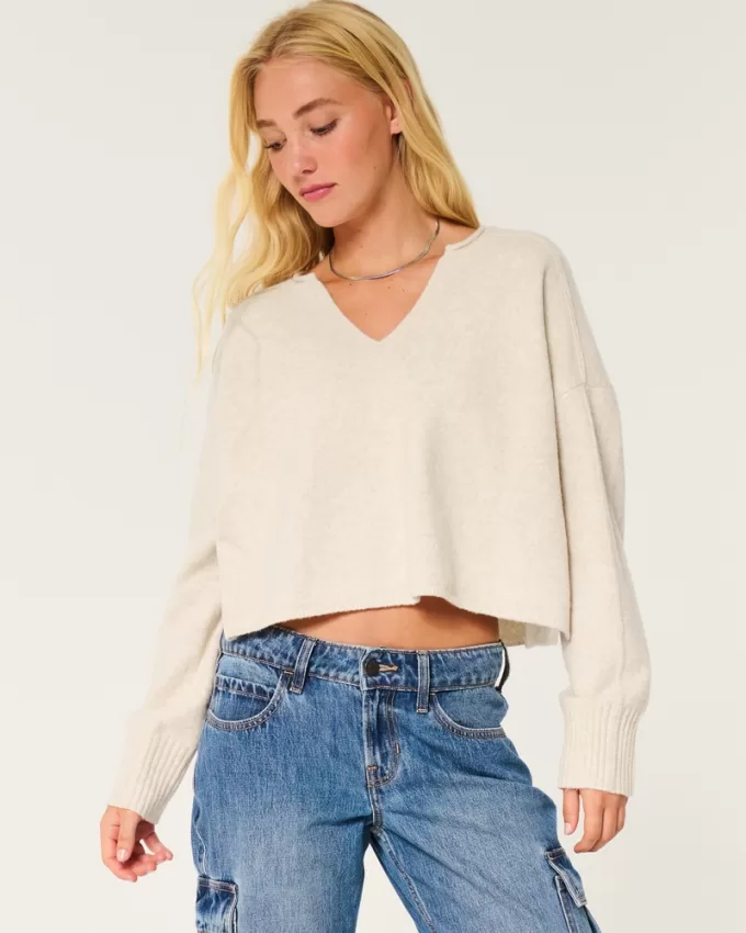 Hollister Comfy Cloud Boxy Notch-Neck Sweater,Hollister Comfy Cloud Boxy Notch-Neck Sweater Hollister Comfy Cloud Boxy Notch-Neck Sweater,Hollister Comfy Cloud Boxy Notch-Neck Sweater