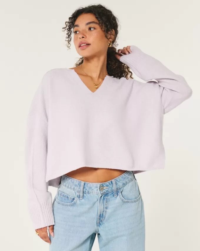 Hollister Comfy Cloud Boxy Notch-Neck Sweater,Hollister Comfy Cloud Boxy Notch-Neck Sweater Hollister Comfy Cloud Boxy Notch-Neck Sweater,Hollister Comfy Cloud Boxy Notch-Neck Sweater
