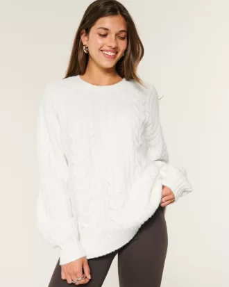 Hollister Comfy Cloud Cable-Knit Crew Sweater,Hollister Comfy Cloud Cable-Knit Crew Sweater Hollister Comfy Cloud Cable-Knit Crew Sweater,Hollister Comfy Cloud Cable-Knit Crew Sweater