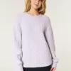 Hollister Comfy Cloud Cable-Knit Crew Sweater,Hollister Comfy Cloud Cable-Knit Crew Sweater