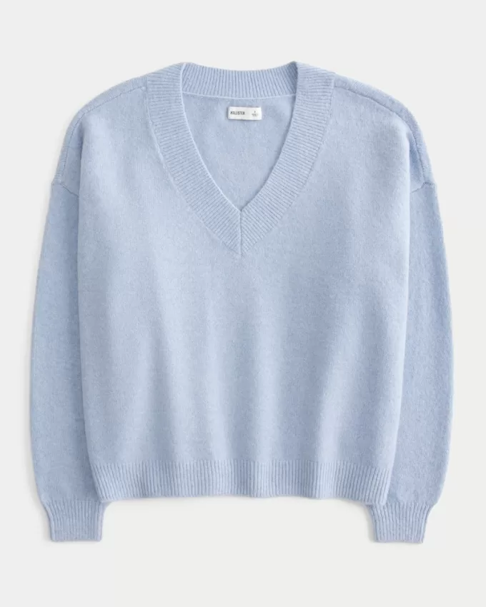 Hollister Comfy Cloud Oversized V-Neck Sweater,Hollister Comfy Cloud Oversized V-Neck Sweater Hollister Comfy Cloud Oversized V-Neck Sweater,Hollister Comfy Cloud Oversized V-Neck Sweater