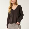 Hollister Comfy Cloud Oversized V-Neck Sweater,Hollister Comfy Cloud Oversized V-Neck Sweater Hollister Comfy Cloud Oversized V-Neck Sweater,Hollister Comfy Cloud Oversized V-Neck Sweater