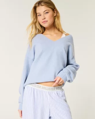 Hollister Comfy Cloud Oversized V-Neck Sweater,Hollister Comfy Cloud Oversized V-Neck Sweater Hollister Comfy Cloud Oversized V-Neck Sweater,Hollister Comfy Cloud Oversized V-Neck Sweater