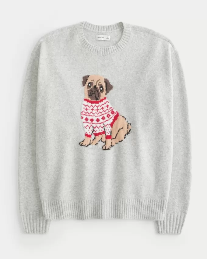 Hollister Comfy Cloud Puppy Graphic Crew Sweater,Hollister Comfy Cloud Puppy Graphic Crew Sweater Hollister Comfy Cloud Puppy Graphic Crew Sweater,Hollister Comfy Cloud Puppy Graphic Crew Sweater