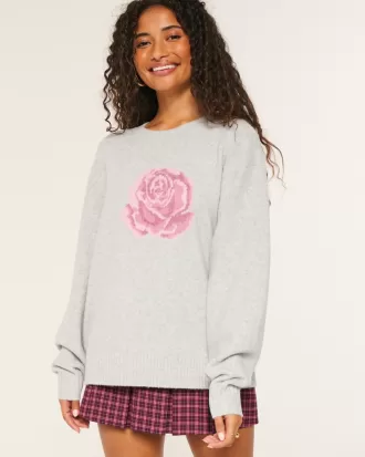 Hollister Comfy Cloud Rose Graphic Sweater,Hollister Comfy Cloud Rose Graphic Sweater Hollister Comfy Cloud Rose Graphic Sweater,Hollister Comfy Cloud Rose Graphic Sweater