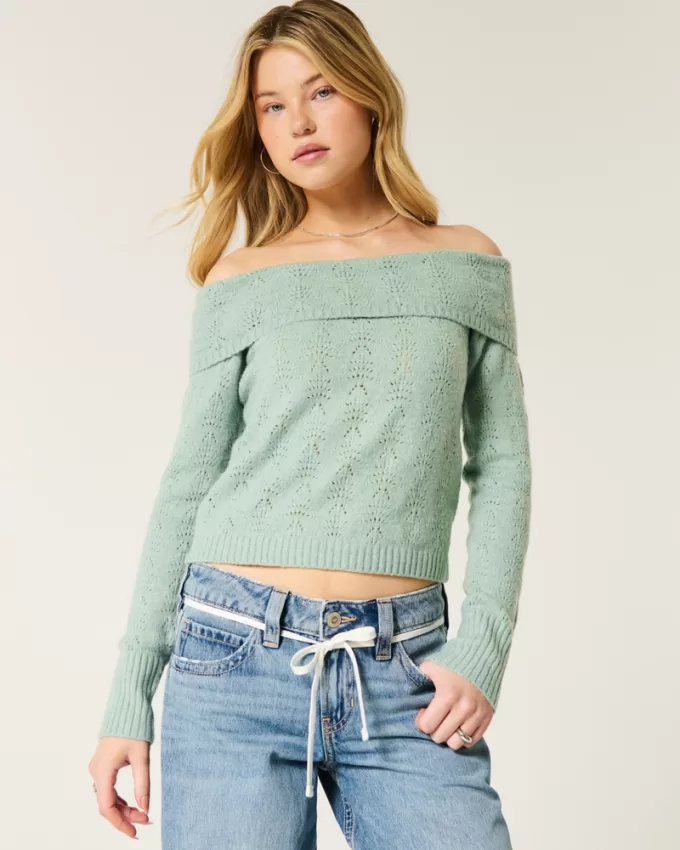 Hollister Comfy Cloud Stitchy Off-the-Shoulder Sweater,Hollister Comfy Cloud Stitchy Off-the-Shoulder Sweater Hollister Comfy Cloud Stitchy Off-the-Shoulder Sweater,Hollister Comfy Cloud Stitchy Off-the-Shoulder Sweater