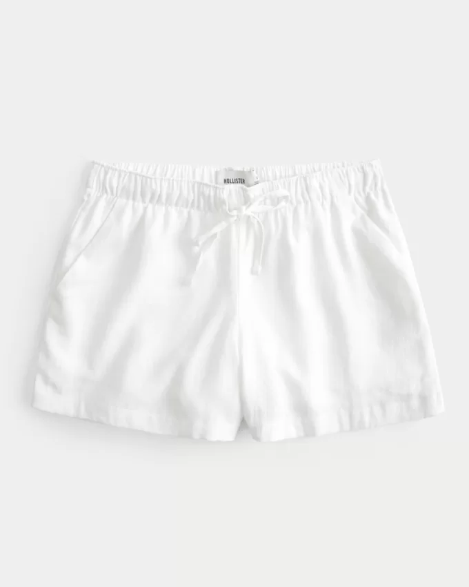 Hollister Ella Linen-Blend Pull-On Shorts,Hollister Ella Linen-Blend Pull-On Shorts Hollister Ella Linen-Blend Pull-On Shorts,Hollister Ella Linen-Blend Pull-On Shorts