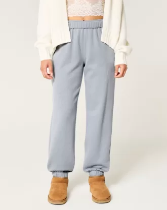 Hollister Feel Good Fleece Dad Joggers,Hollister Feel Good Fleece Dad Joggers