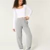 Hollister Feel Good Fleece Dad Joggers,Hollister Feel Good Fleece Dad Joggers